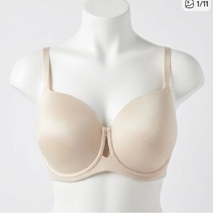 Ashley Graham Nude Seamless Curve Luxe Underwire Bra 42DDD